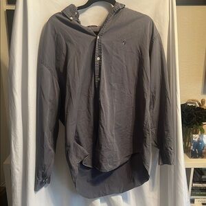 🛥️ Vintage Nautica Norsport Gray Button-Down Shirt – Men’s Size L